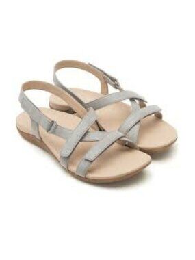 ABEO light gray leather sandals